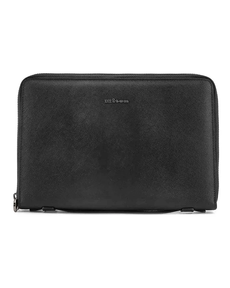 Kiton Portemonnaie - Schwarz Schwarz