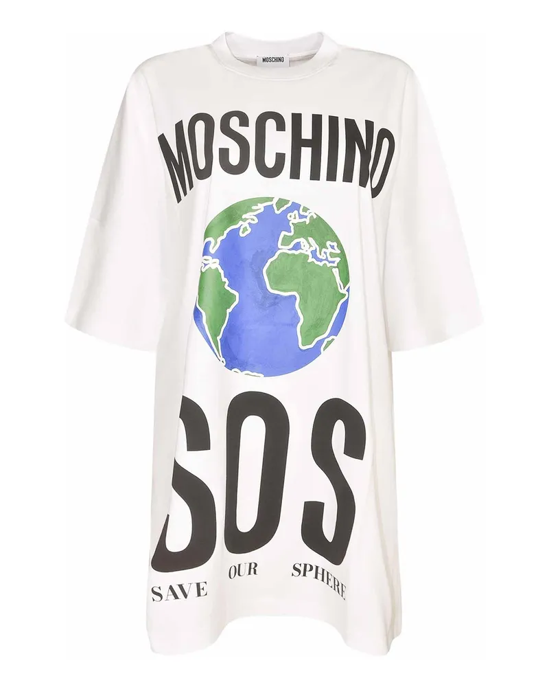 Moschino Knielanges Kleid - Weiß Weiß