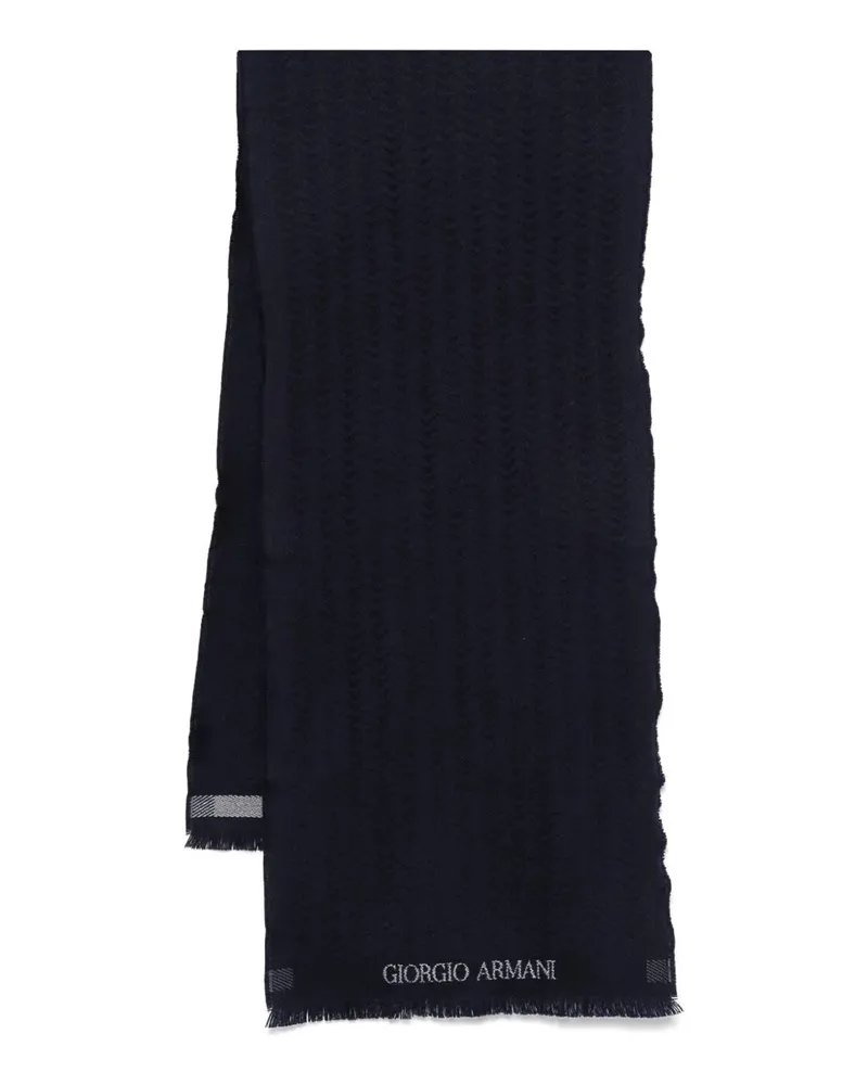 Giorgio Armani Schal - Dunkelblau Dunkelblau