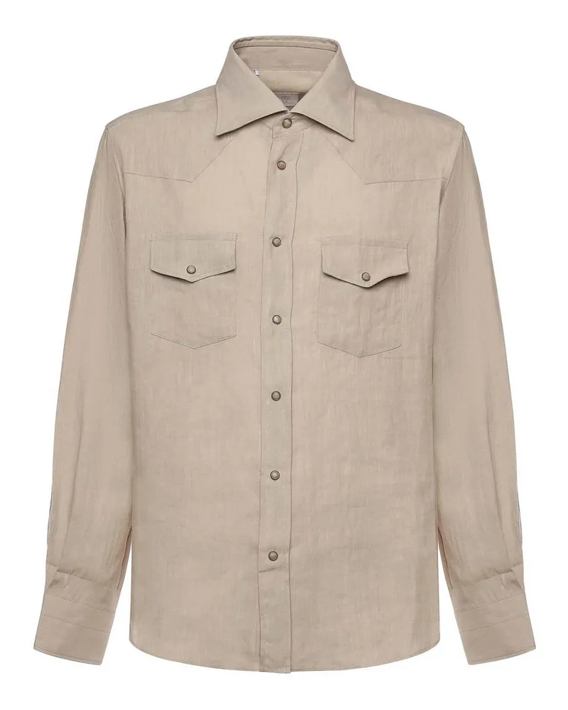 Eleventy Hemd - Hellbeige Hellbeige