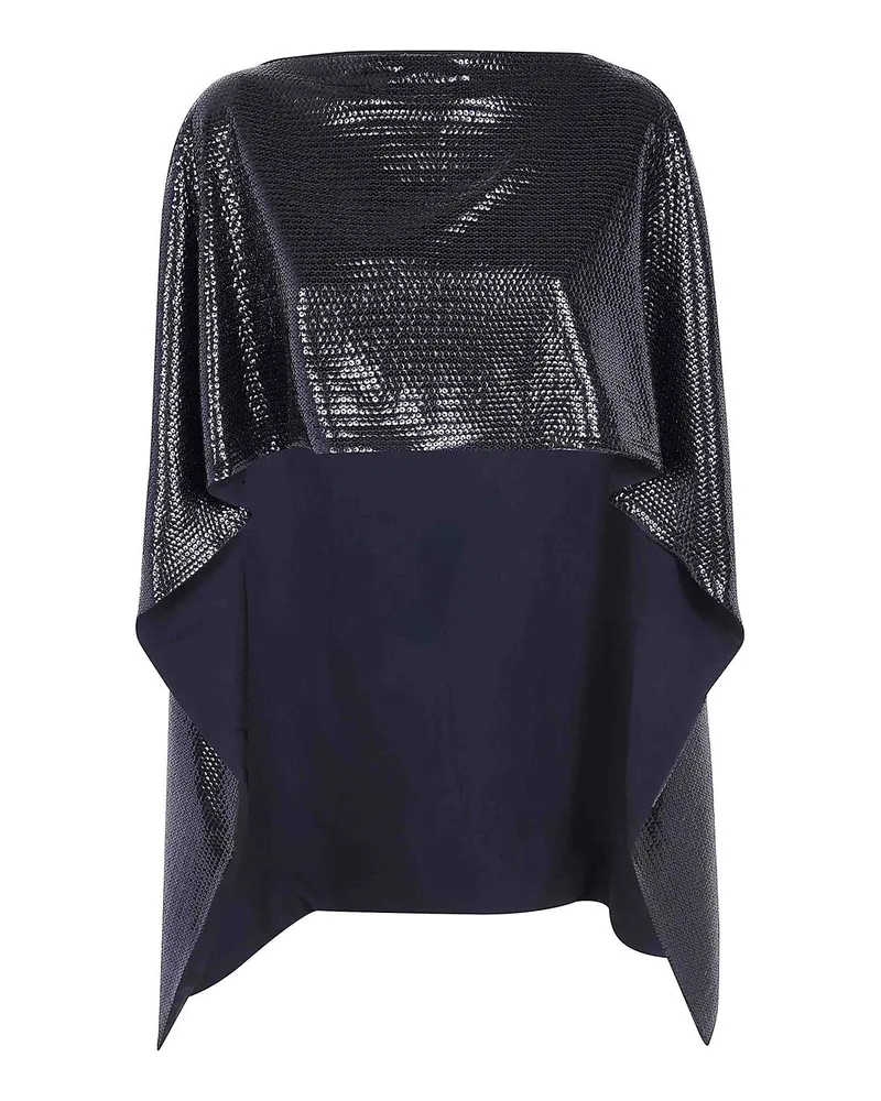 Alberta Ferretti Cape - Schwarz Schwarz