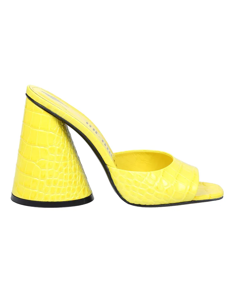 ATTICO Mules - Gelb Gelb