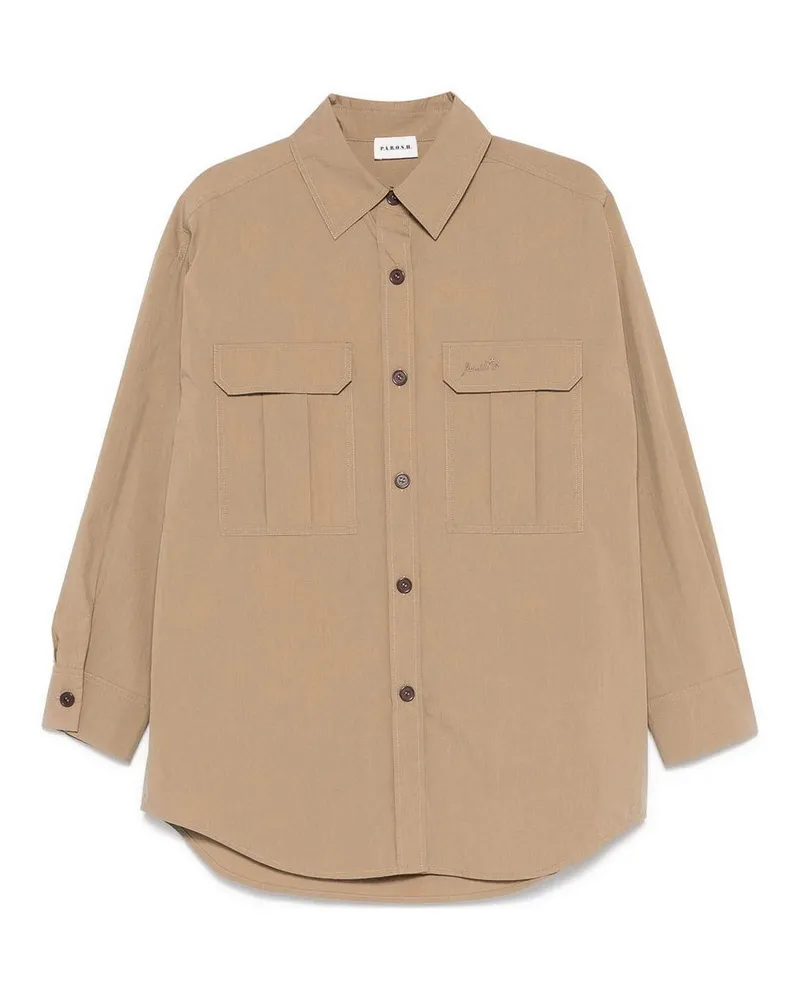 P.A.R.O.S.H. P. A.R. O H. Hemd - Hellbraun Hellbraun