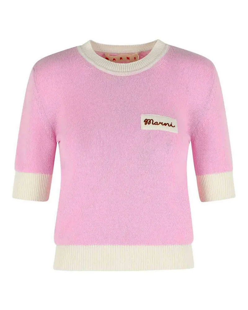 Marni Rundhalspullover - Nude Nude