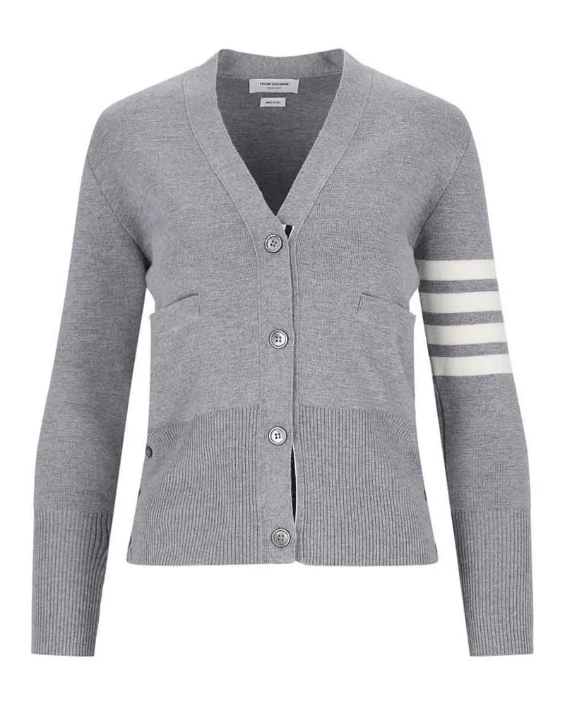 Thom Browne Cardigan - Grau Grau