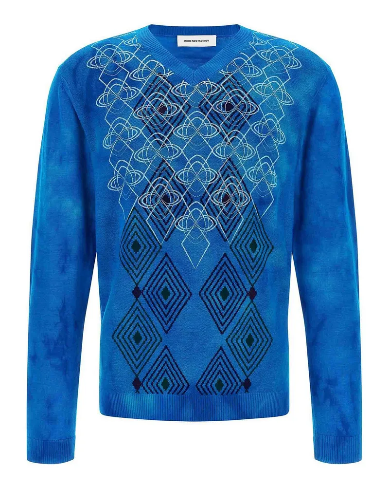 KIKO KOSTADINOV Rundhalspullover - Blau Blau