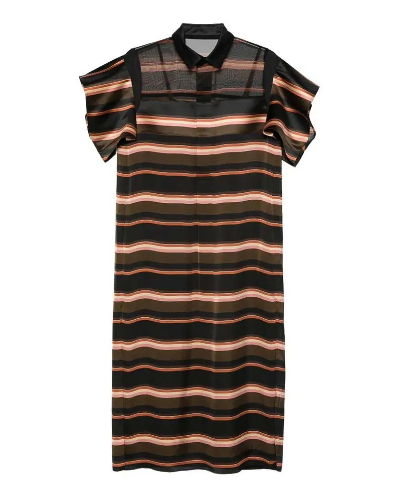 Sacai Knielanges Kleid - Rosa Rosa