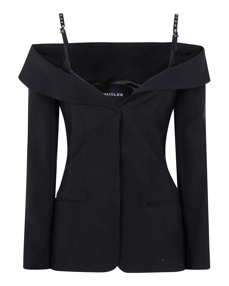 Thierry Mugler Top - Schwarz Schwarz