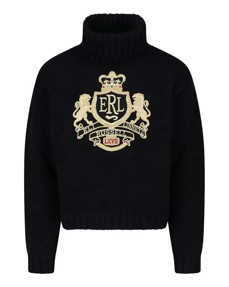 ERL Rollkragenpullover - Schwarz Schwarz