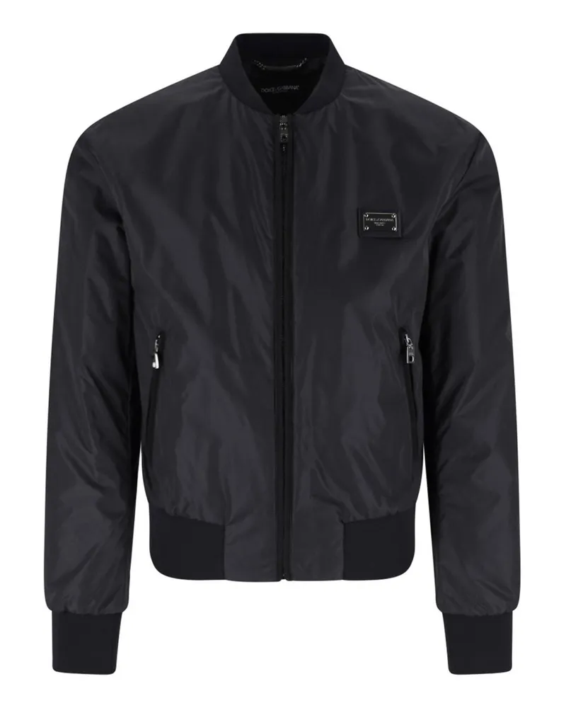 Dolce & Gabbana Bomberjacke - Schwarz Schwarz
