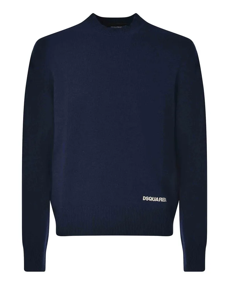Dsquared2 Rundhalspullover - Blau Blau