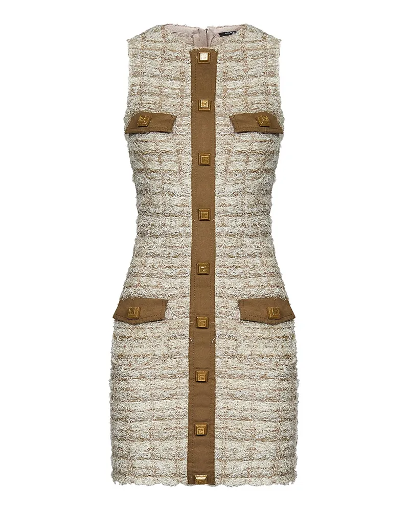 Balmain Rundhalspullover - Beige Beige