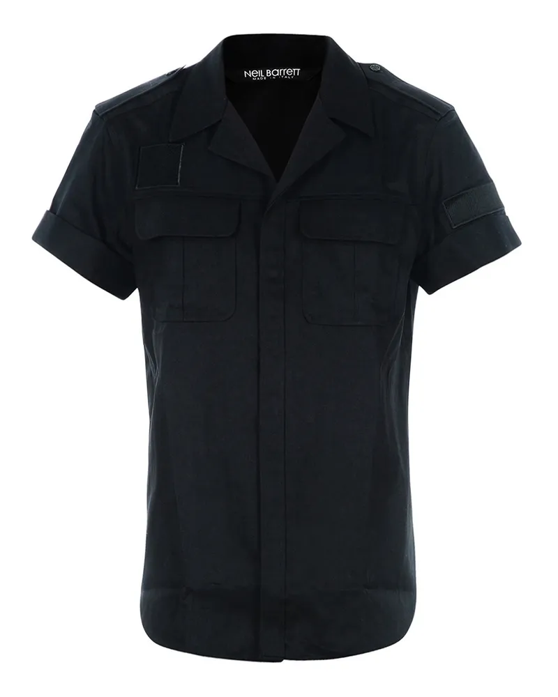 Neil Barrett Hemd Fur Herren - Schwarz Schwarz