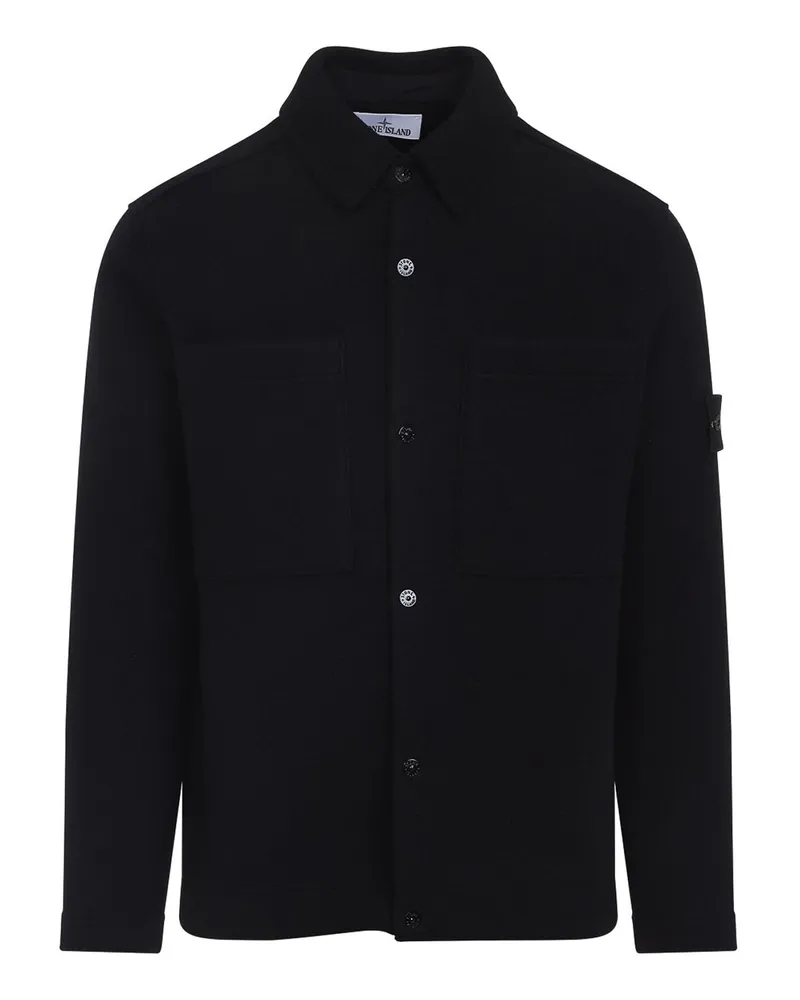 Stone Island Cardigan - Schwarz Schwarz