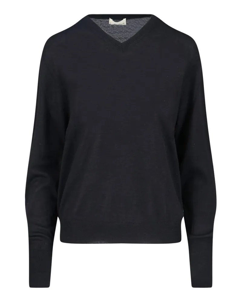 MA'RY'YA Rundhalspullover - Schwarz Schwarz