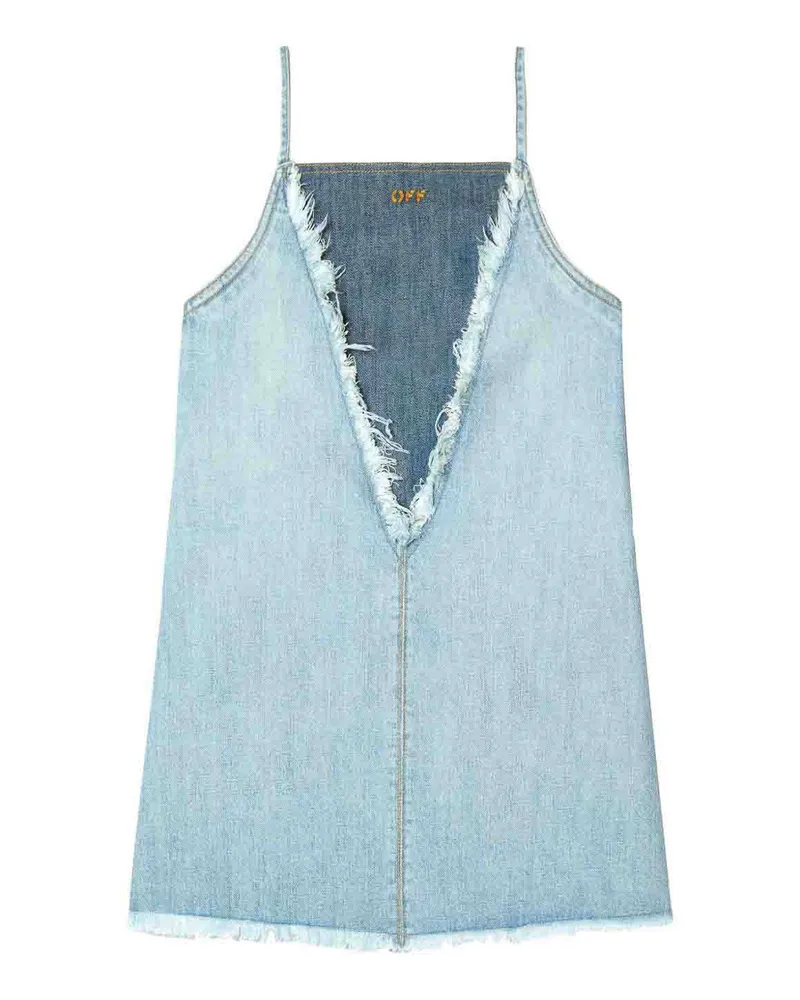 OFF-WHITE Knielanges Kleid - Jeansblau Jeansblau