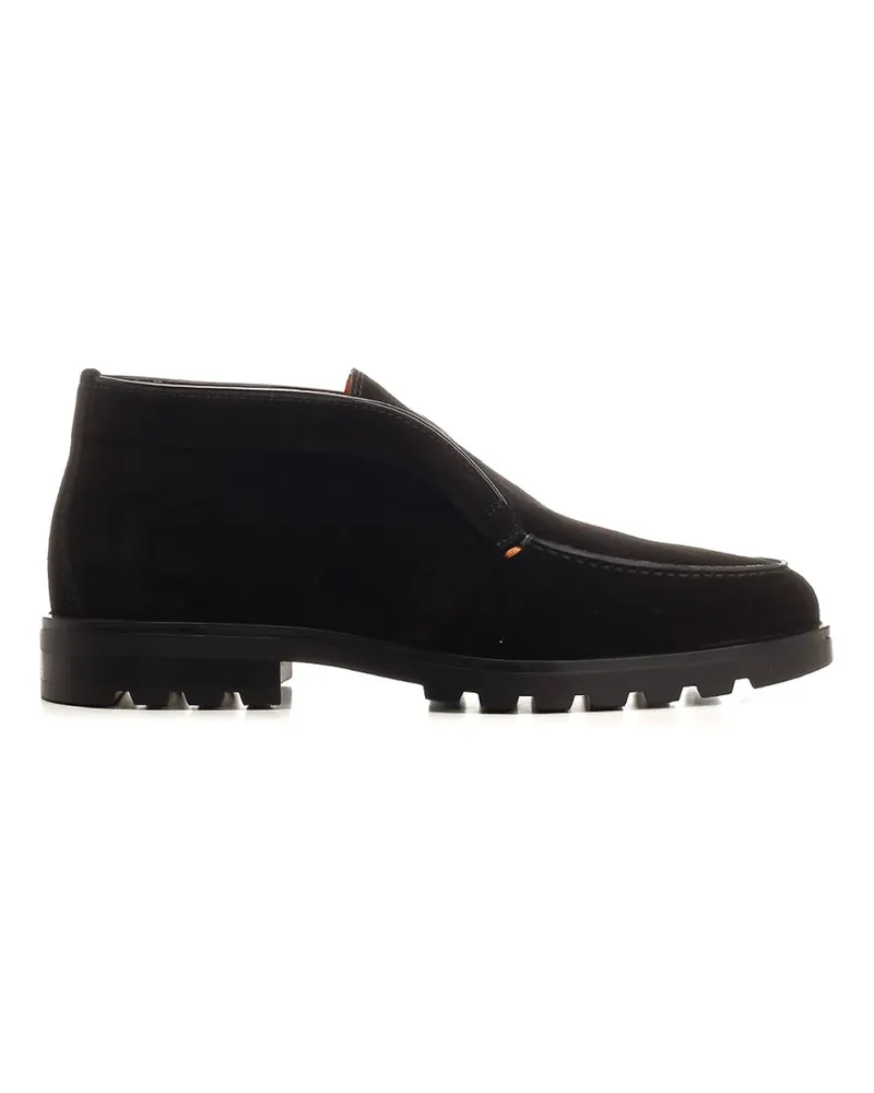 Santoni Stiefel - Schwarz Schwarz