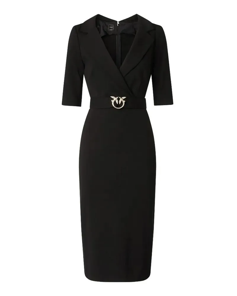 Pinko Knielanges Kleid - Schwarz Schwarz