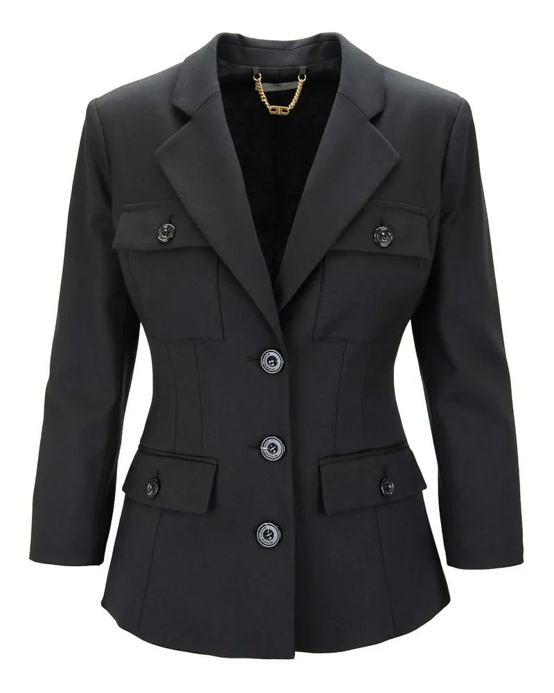 Elisabetta Franchi Blazer - Schwarz Schwarz