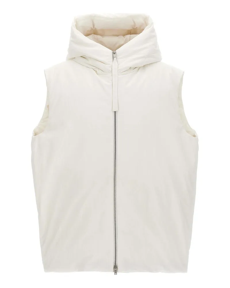 Jil Sander Weste - Weiß Weiß