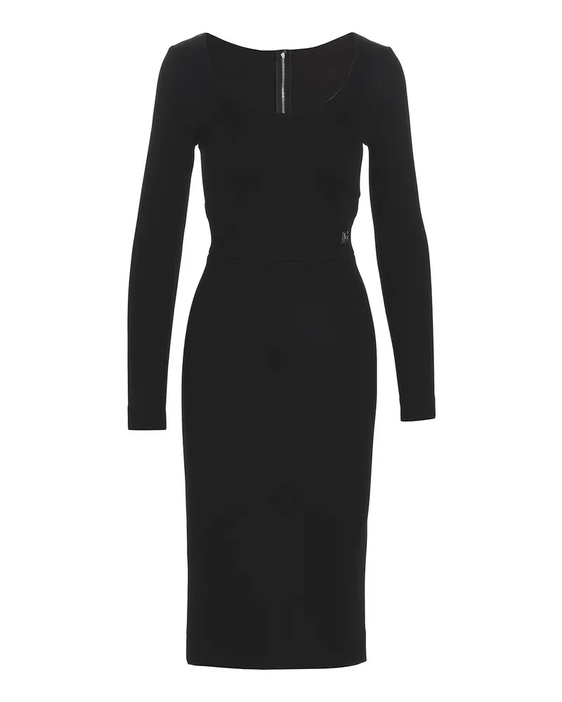 Dolce & Gabbana Knielanges Kleid - Schwarz Schwarz