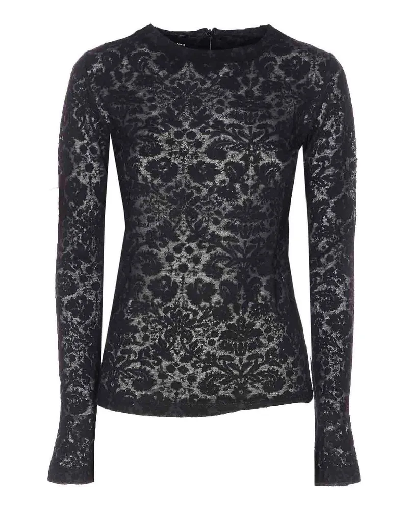 Pinko Rundhalspullover - Schwarz Schwarz