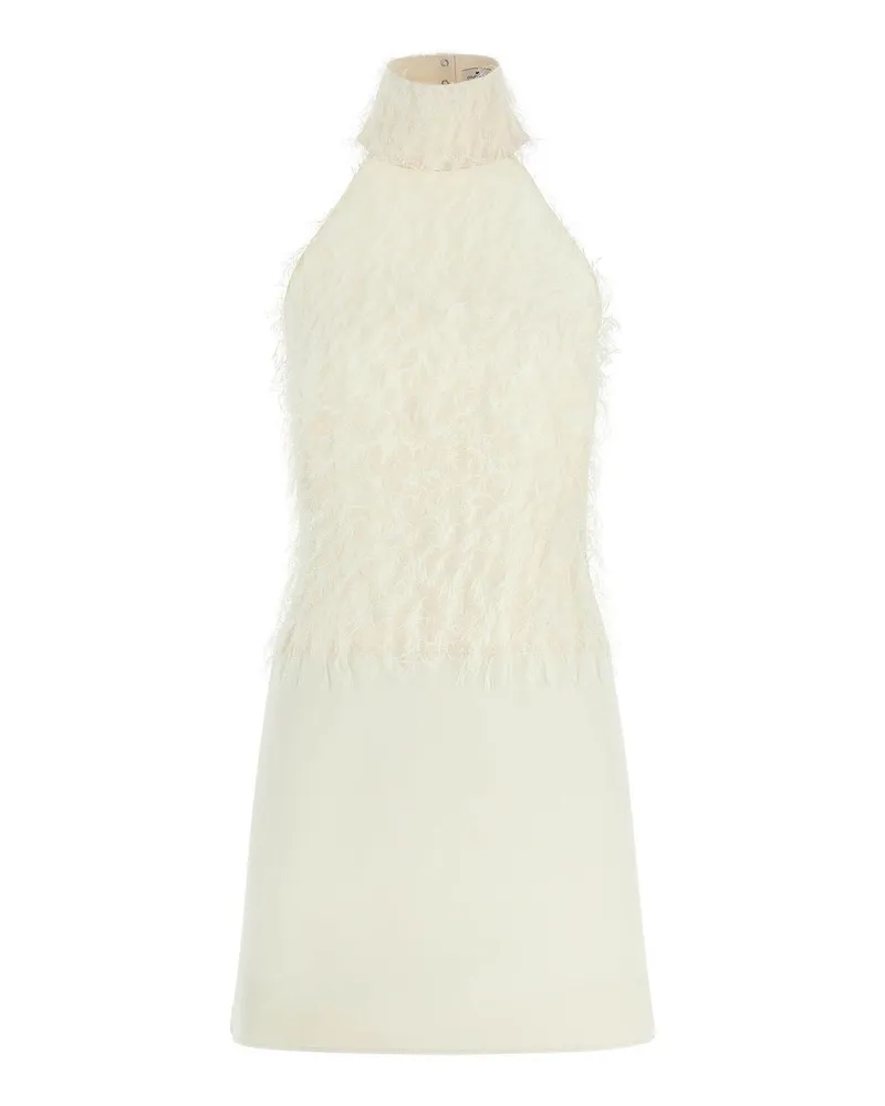 Courrèges Knielanges Kleid - Weiß Weiß