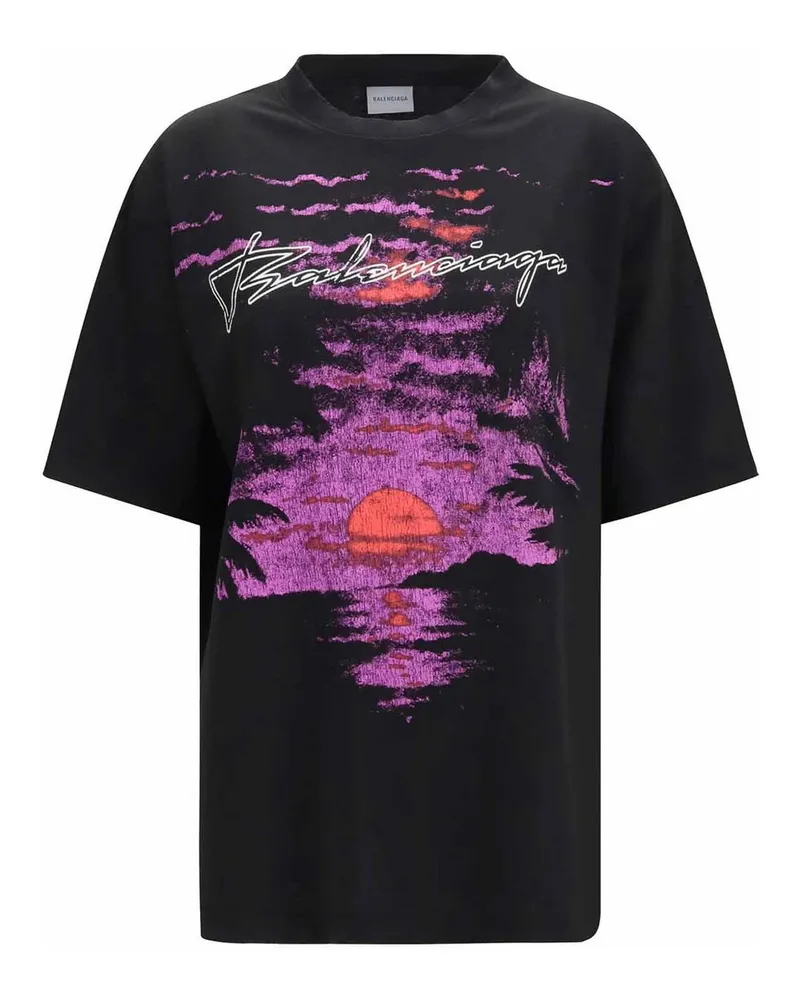 Balenciaga T-Shirt - Schwarz Schwarz
