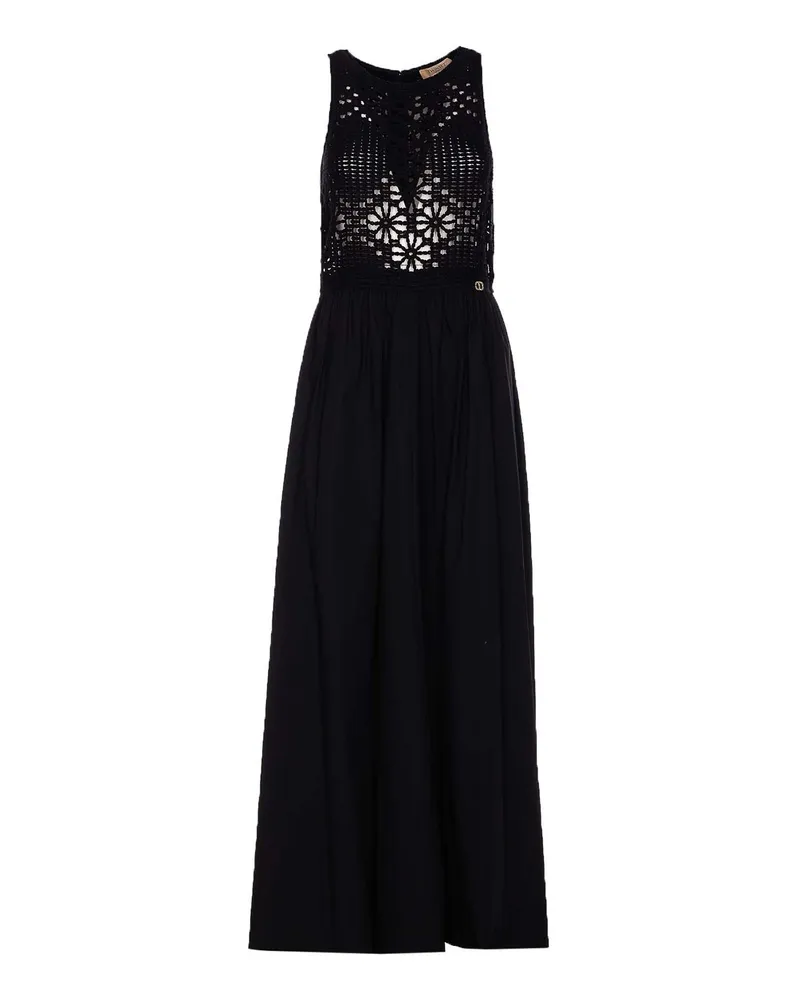 Twin-Set Knielanges Kleid - Schwarz Schwarz