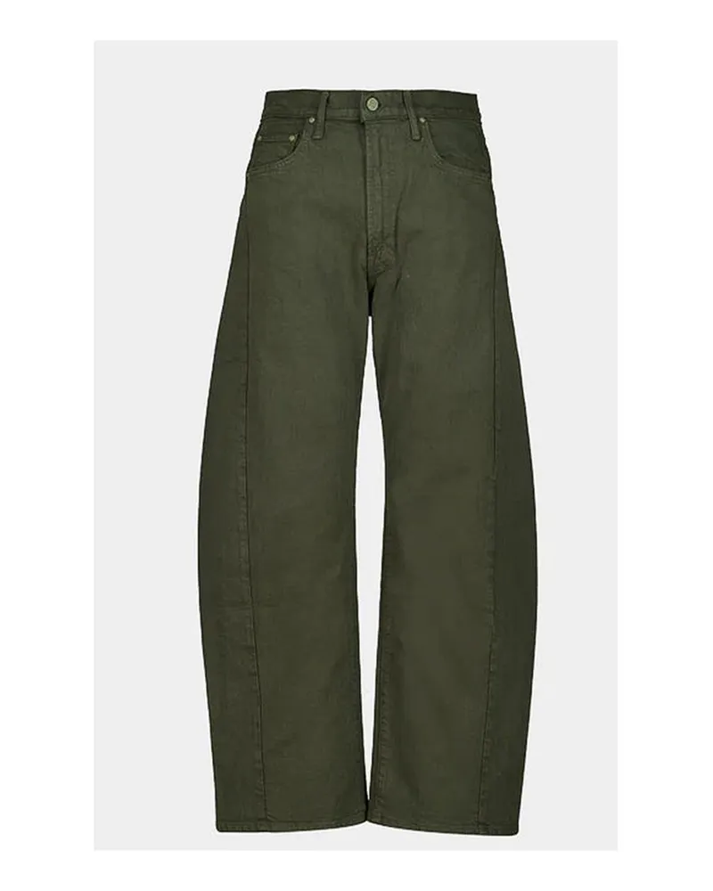 Mother Straight Leg Jeans - Dunkelgrün Dunkelgrün