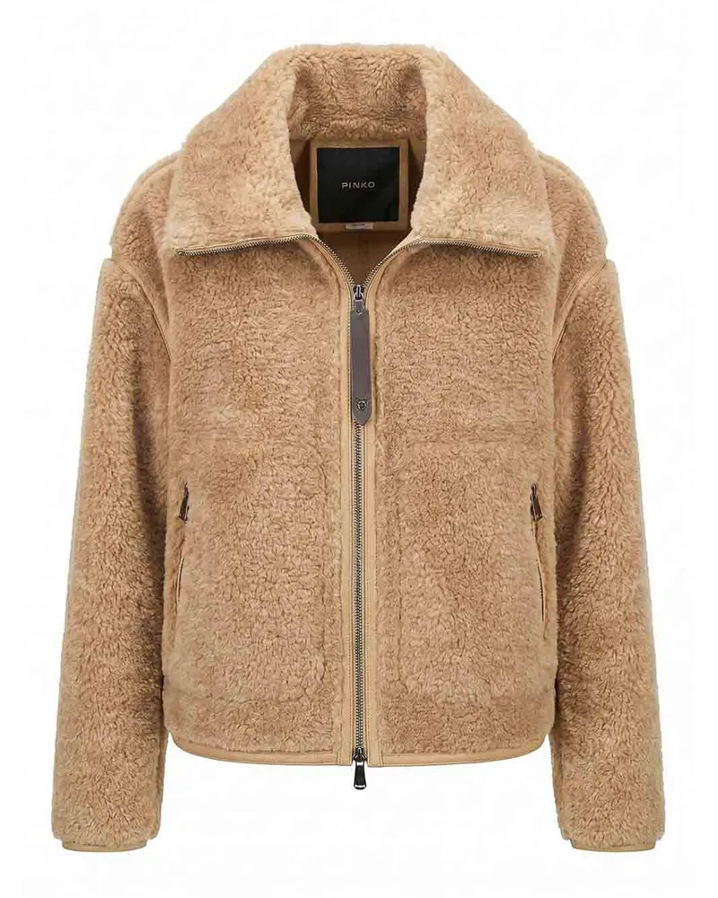 Pinko Kurzer Mantel - Beige Beige