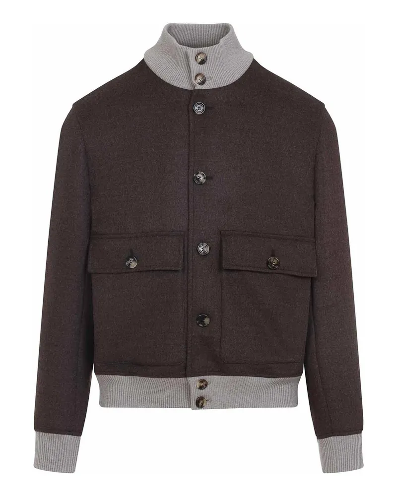Brunello Cucinelli Bomberjacke - Dunkelbraun Dunkelbraun
