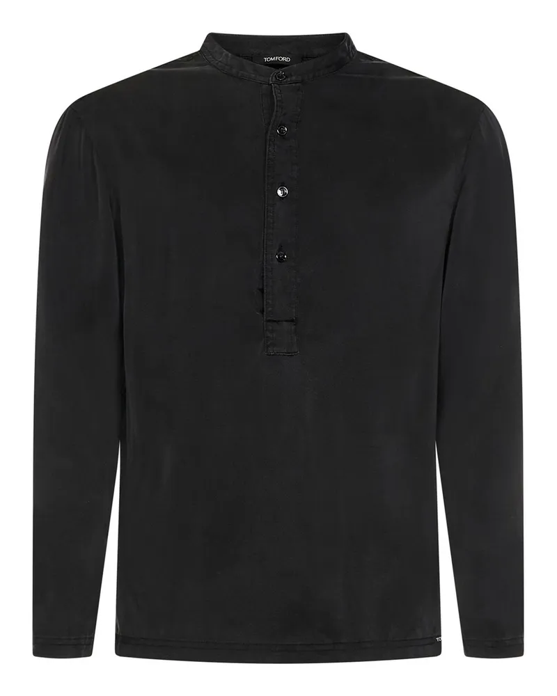 Tom Ford Hemd - Schwarz Schwarz