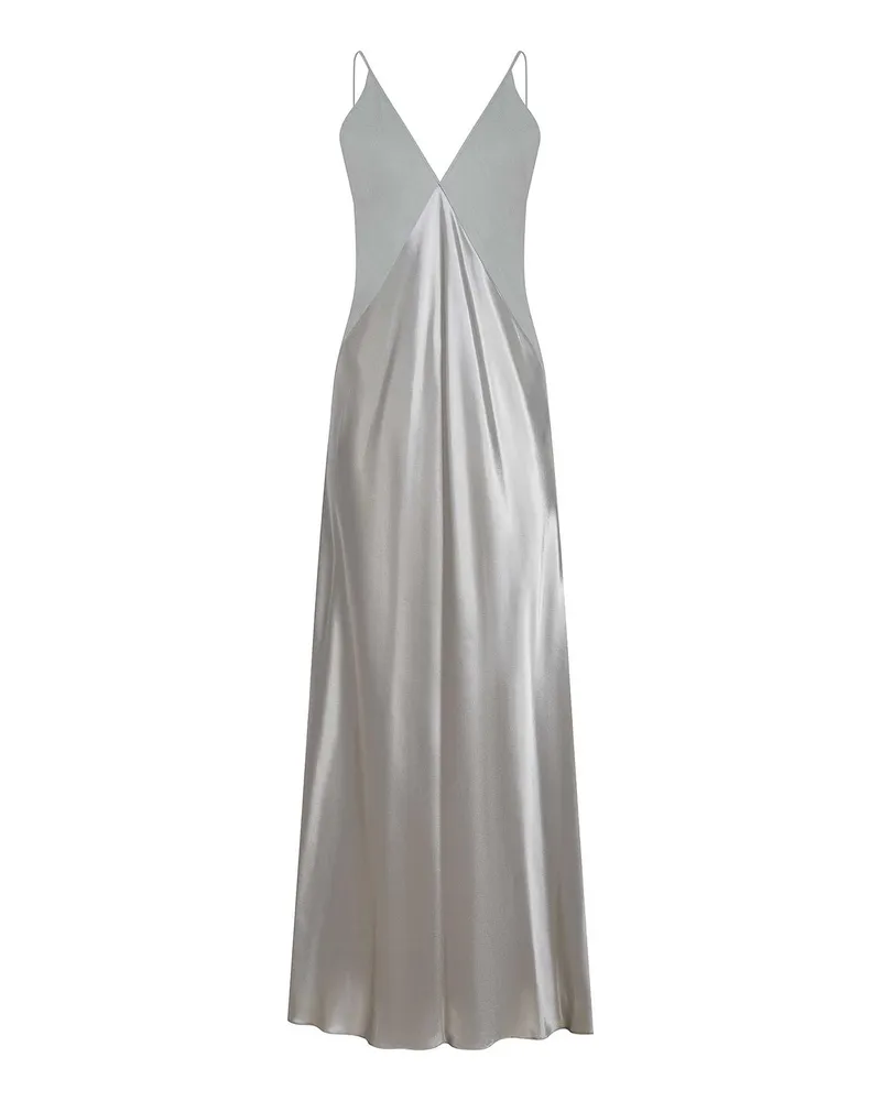 Alberta Ferretti Knielanges Kleid - Grau Grau