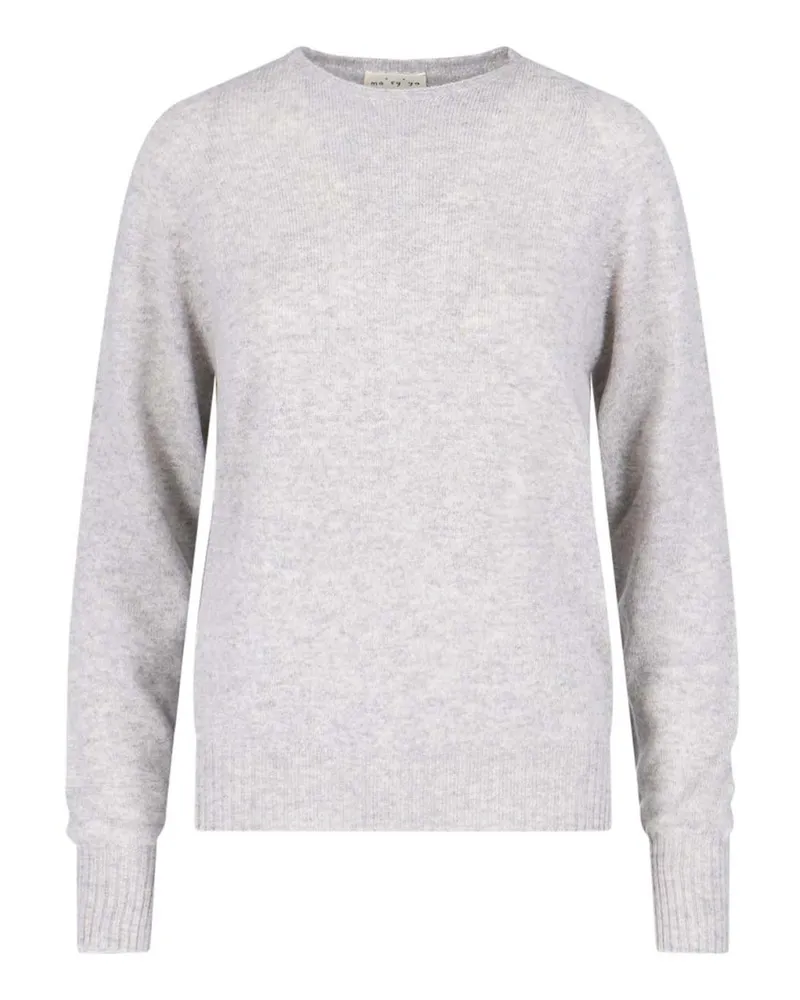 MA'RY'YA U-Boot-Pullover - Grau Grau