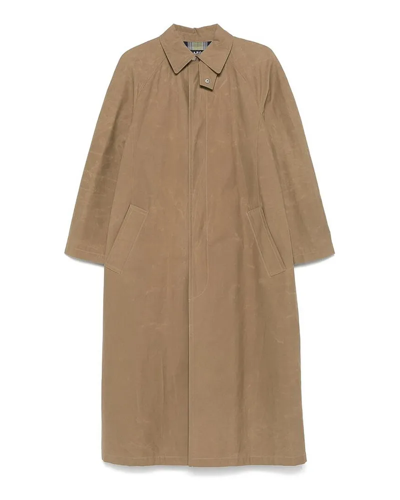 A.P.C. A. P.C. Kurzer Mantel - Beige Braun