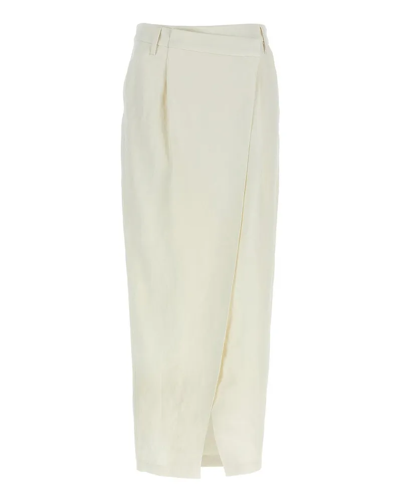 Brunello Cucinelli Midirock - Weiß Weiß