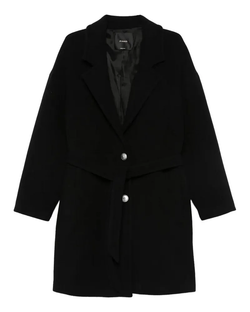 Pinko Kurzer Mantel - Schwarz Schwarz