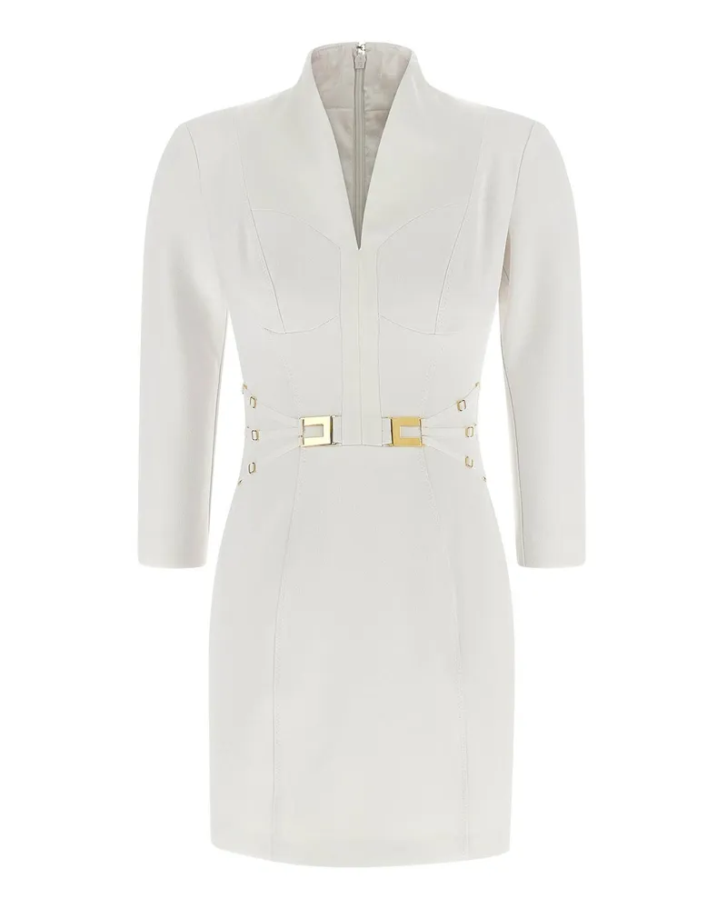 Elisabetta Franchi Knielanges Kleid - Weiß Weiß