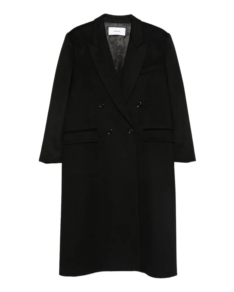 LARDINI Langer Mantel - Schwarz Schwarz