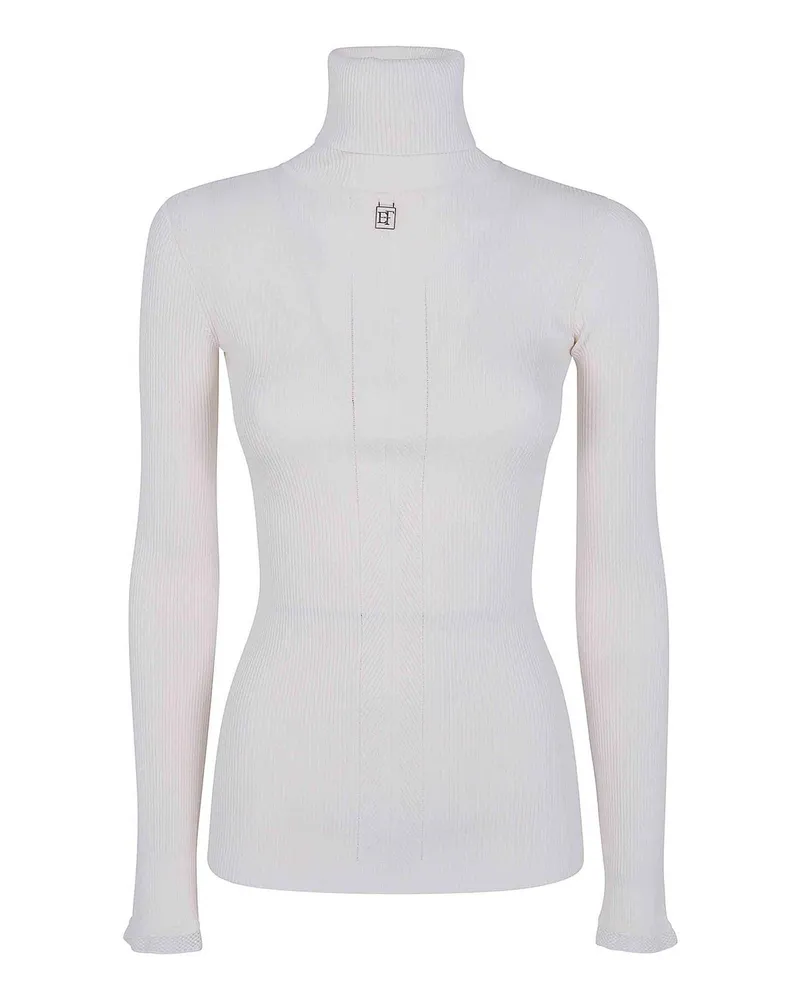 Elisabetta Franchi Rollkragenpullover - Weiß Weiß