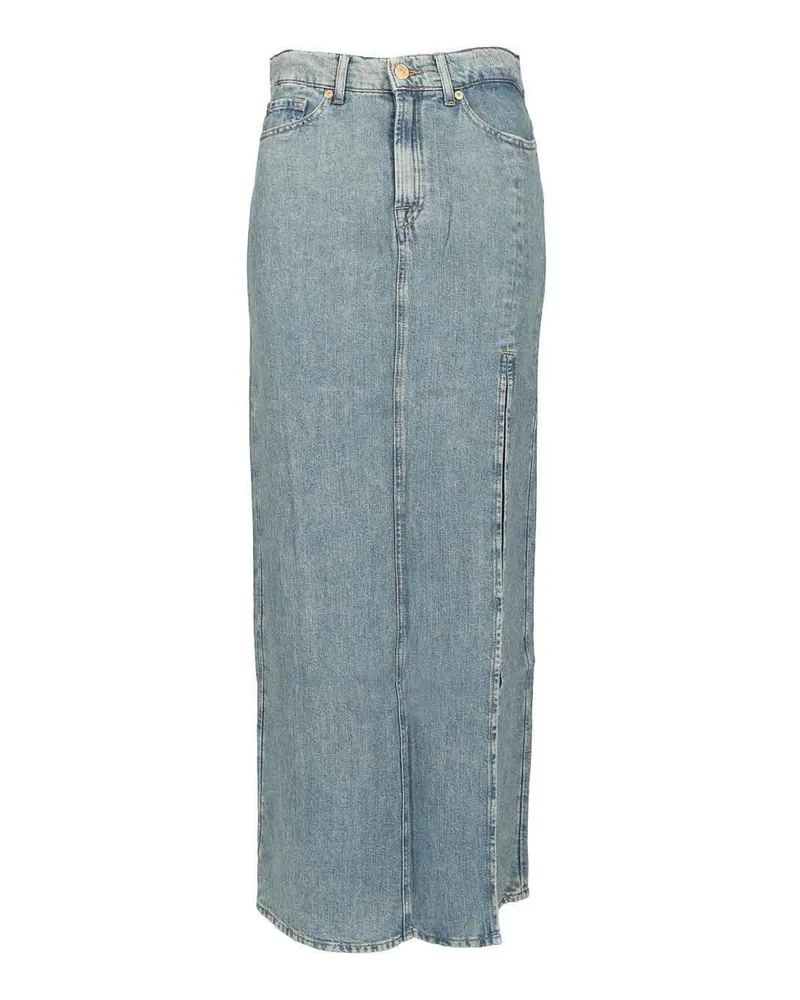 7 for all mankind Midirock - Hellblau Hellblau