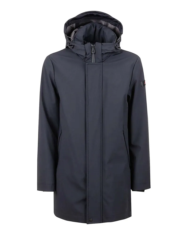 Peuterey Knielanger Mantel - Schwarz Schwarz