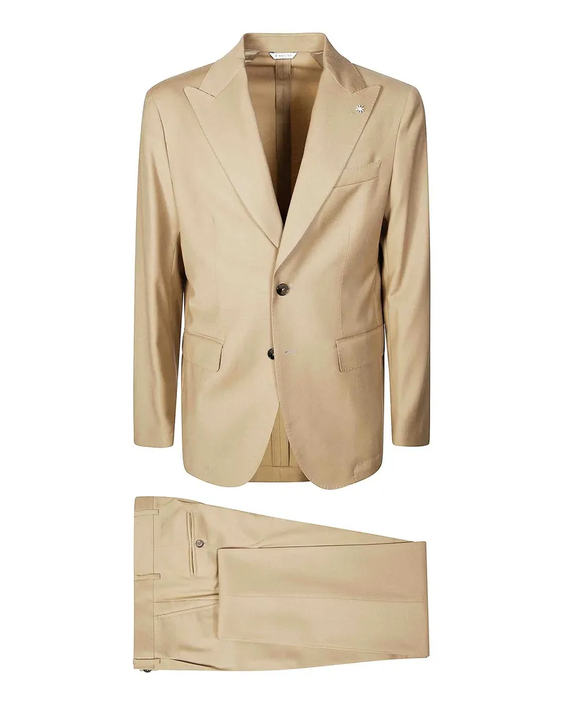 Manuel Ritz Eleganter Anzug - Beige Beige