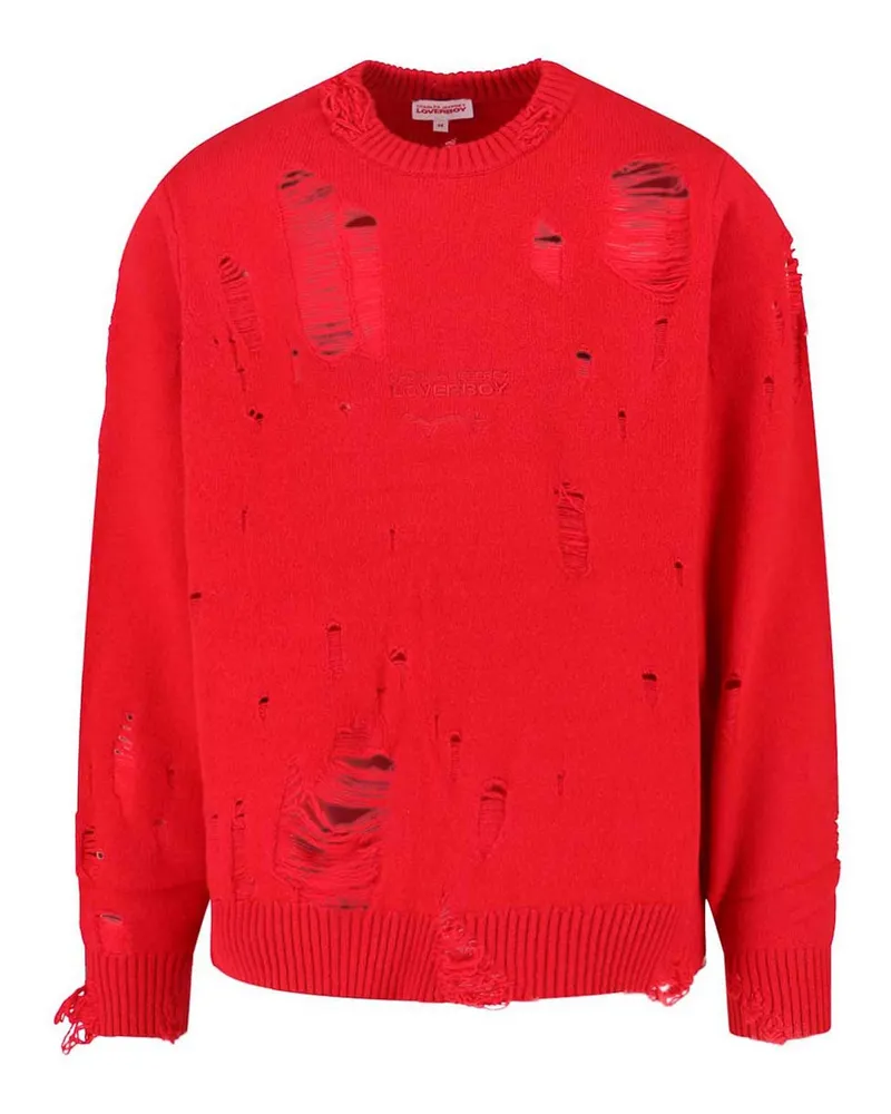 Charles Jeffrey Loverboy Rundhalspullover - Rot Rot