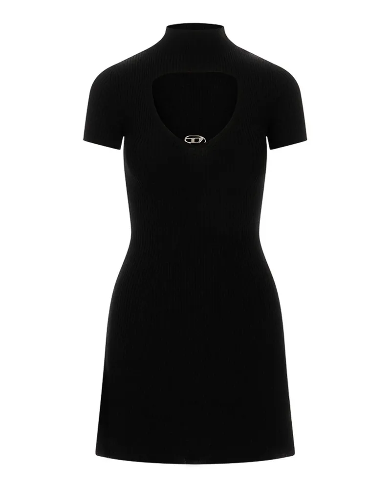 Diesel Knielanges Kleid - Schwarz Schwarz