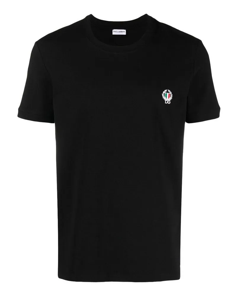 Dolce & Gabbana Rundhalspullover - Schwarz Schwarz