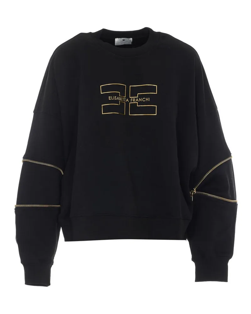 Elisabetta Franchi Sweatshirt - Schwarz Schwarz