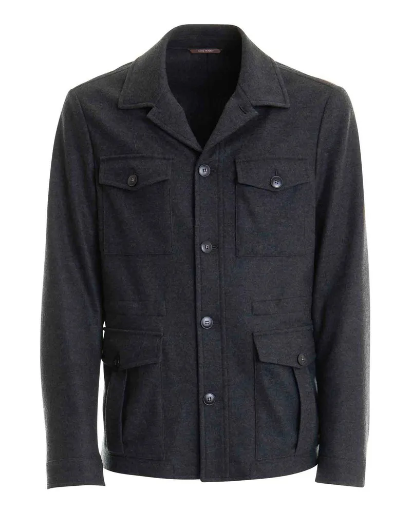 Canali Casualjacke - Blau Blau