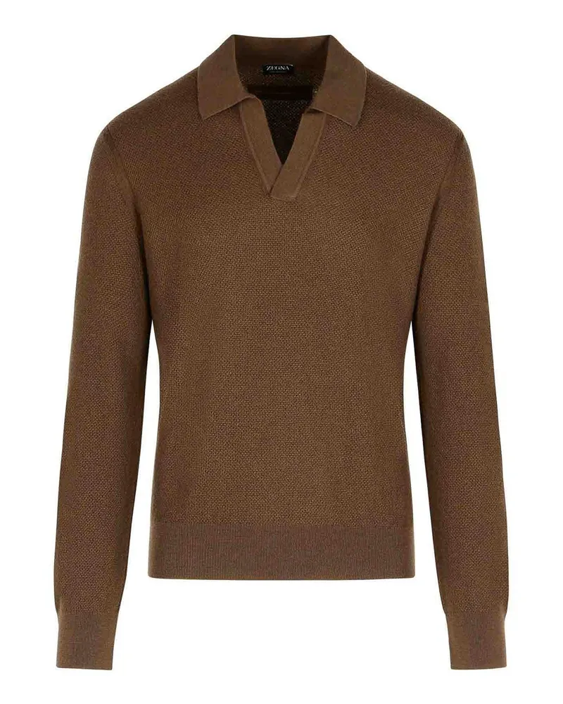 Ermenegildo Zegna Rundhalspullover - Braun Braun